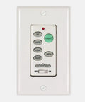 C21 Three Speed Ceiling Fan Wall Controller With Reversing And No Fuss Dimmable Light Control In White Finish for easy adjustments