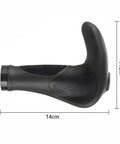MTB Handlebar Grips With Soft Gel Inserts For Shock Absorption And Ergonomic Comfort Easy Install Horns Black