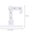 Kid Proof Door Lock For Cabinets And Refrigerators Easy To Use White Plastic Lever Lock That Keeps Curious Little Ones From Opening Cabinets