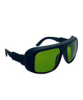 Tough As Nails Infrared Laser Protective Glasses For 755Nm 808Nm 1064Nm Nd Yag Machines with green lenses and black frame