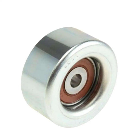Super Sleek Drive Belt Tensioner Idler Pulley Fits Toyota Tacoma 2.7L Engine Replaces Part Numbers M63K And 16604-0P011 Or 16604-31020, silver rotor with bearing.