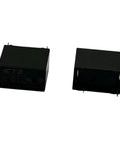 Set Of 2 10A 12V DC SPST 4 Pin Go To General Purpose Relay for DIY Projects and Automotive Electronics, black rectangular design