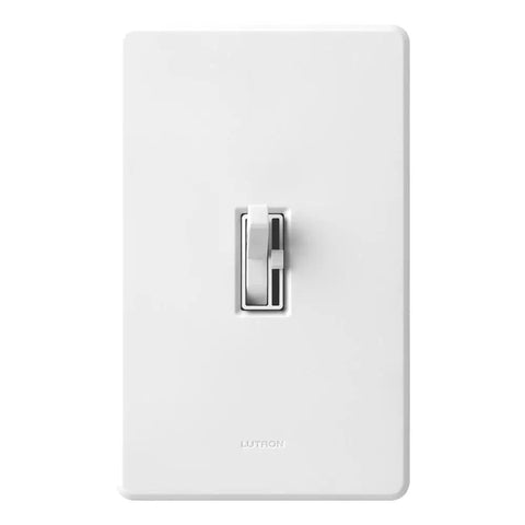 LED Plus Dimmer Switch for Dimmable LED Halogen and Incandescent Bulbs, 150 Watt, Single-Pole or 3-Way, White TGCL-153PH-WH, front view