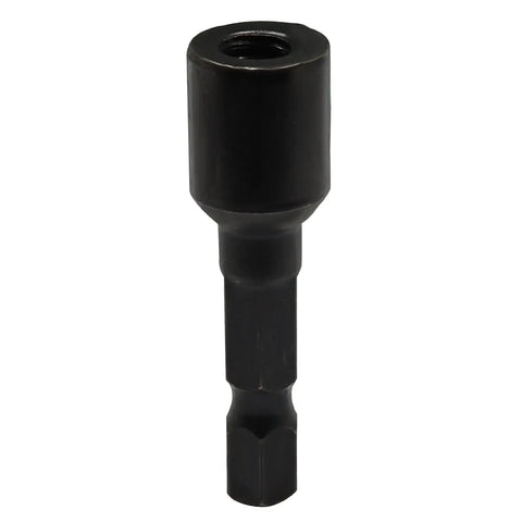 Top Shelf Double Headed Hanger Bolt Driver Bit 1/4 Inch To 20 Thread Forged From Heavy Duty Carbon Steel For Power Drills Hex shank view.