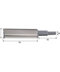 14 Pack Adjustable Tongue Distance Magnetic Door Catches For Cabinets And Wardrobes shown with dimensions and push open latch