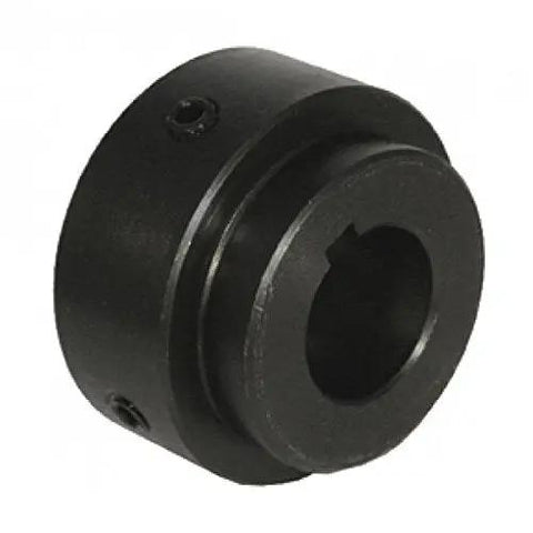 Built Tough X Series Weld On Hub With 5/8 Inch Round Bore And 2 Inch Diameter Keyway Set Screw, steel sprocket mount.