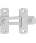 White Stainless Steel Sliding Gate Latch Heavy Duty Door Lock For Wooden Garden Shed Top Shelf Security Hardware Tough As Nails Build.