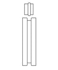 Diagram of Motorized Bead Roller Die Set For Tube Beading Upgrade Fits Three Quarter Inch Shafts And 2.5 Inch Shaft Spacing.