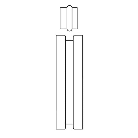Diagram of Motorized Bead Roller Die Set For Tube Beading Upgrade Fits Three Quarter Inch Shafts And 2.5 Inch Shaft Spacing.