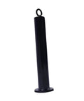 Heavy Duty Weight Loading Pin For Gym Machines And Cable Pulleys Sturdy Metal Construction shown in black vertical position