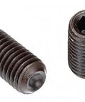 Cup Point Set Screws 4-40 X 3/4 Inch Alloy Steel Black Oxide Hex Socket Coarse Thread Grub Headless Screws 100 Pack