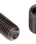 Cup Point Socket Set Screws 4-40 X 3/32 Inch Alloy Steel Black Oxide Finish Hex Socket Grub Screws Coarse Thread Headless