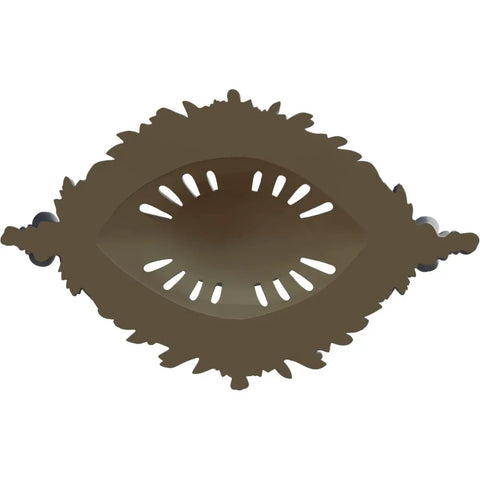 Ceiling Medallion 35 7/8 Inches Wide by 22 1/2 Inches High with 4 3/8 Inch Projection, Lightweight for Quick Install, top view