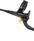 Hydraulic Disc Brake System With Short Stroke Lever, 2-Piston Caliper, Front Post Mount, I-SPEC EV Clamp For Deore 10-Speed, Black Finish