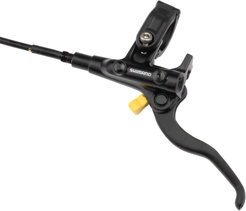 Hydraulic Disc Brake System With Short Stroke Lever, 2-Piston Caliper, Front Post Mount, I-SPEC EV Clamp For Deore 10-Speed, Black Finish