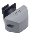 RV Push Button Cabinet Locks Latch for Motorhome Camper Yacht Doors and Drawers Gray Nylon Stainless Steel 15mm Panel