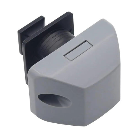 RV Push Button Cabinet Locks Latch for Motorhome Camper Yacht Doors and Drawers Gray Nylon Stainless Steel 15mm Panel