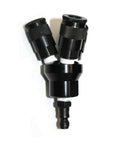 Aluminum Round Manifold With Three One Quarter Inch Steel Couplers And One One Quarter Inch Steel Plug Kit For Interstate Pneumatics FPM44 KA4 Durable Easy Install Replacement Part For Auto Shop