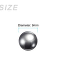 9mm 304 Stainless Steel Precision Bearing Balls Set, 10 Pieces For Industrial Machinery, Automotive, And DIY Projects, Pro Grade Beads For Bearings, Casters, Drawer Slides, And Semi Precision Applications diameter view