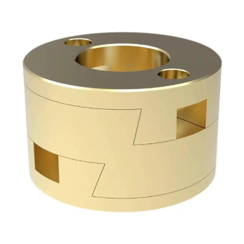 Smooth 16mm Oldham Coupler Brass Fit For VzBoT BLV And Ender3 3D Printer Spares Reduce Vibration Boost Z Axis Accuracy Easy Install Compact Design Great Upgrade brass coupler