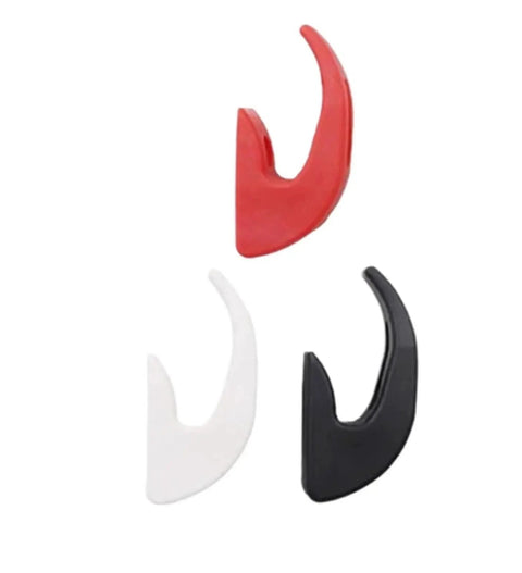 Front Hook Storage Mount For Electric Scooters And Skateboards Compatible With M365 Pro Ninebot Max G30 in red, white, and black options.