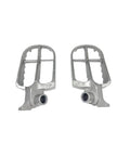 Stainless Steel Motorcycle Footpegs And Foot Rest Bracket Set With Spring Pin Durable Pedal Rest Kit For Off Road And Street Bikes Compatible With Yamaha YZF 250 450 Models silver pair