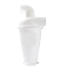 Shop Ready Cyclone Dust Collector For Vacuum Cleaner Heavy Duty Turbocharged Woodworking Extractor with Elbow Joint in white.