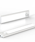 Under Cabinet Lights With Motion Sensor 33 LED Dimmable USB Rechargeable Magnetic Strip Lighting 1100mAh Battery Operated