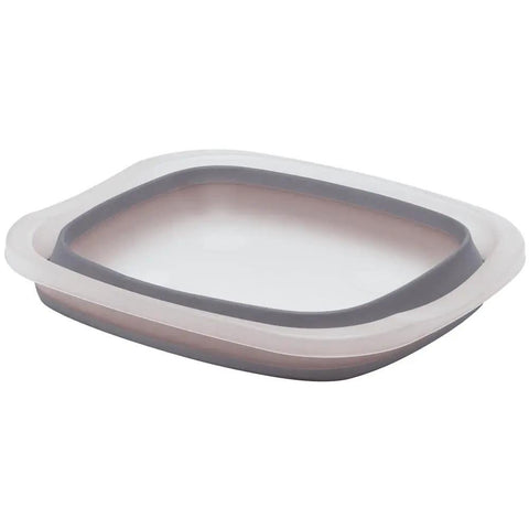Collapsible Tub For Washing And Soaking, A Space Saving Foldable Utility Basin With Raised Feet For Quick Draining, Easy To Store In Kitchen Or Garage, Perfect For Outdoor Fun Like Camping Or Road Trips, Durable, Lightweight And Everyday Ready viewed from above