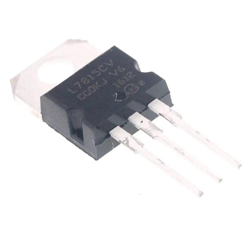 10 Pack L7815CV TO220 Voltage Regulator ICs 7815 Go To Lineup in TO220 Package for Positive Linear Regulation LM7815 MC7815 Compatible Power Regulator Parts, TO-220 three-pin