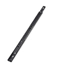 Side view of Two Pack Smooth Glide Drawer Slides, 10mm Wide Bearing Rails For Cabinets And Drawers, black finish, durable steel material.