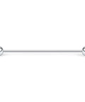 Six Piece 16G Industrial Barbell Cartilage Earring Jewelry Set For Body Piercing One And Five Eighths Inch 40mm Stainless Steel Hypoallergenic Silver Surgical Grade