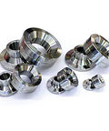 Five Piece Sheet Metal Dimple Die Kit For Creating Clean 45 Degree Flares In Steel Up To One Eighth Inch Thick Includes Male And Female Dies
