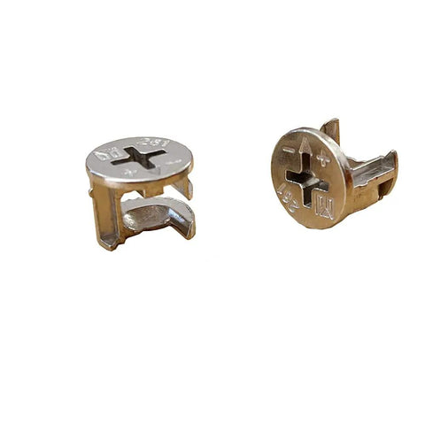 12 X 10mm Cam Lock Replacements Kit For Cabinets Dressers And Drawers Cam Connector Fittings Furniture Lock Nuts Hardware Silver