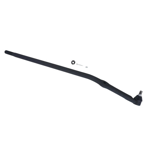 Front Right Drag Link For Ford E Series Vans E 250 E 350 E 450 Econoline Inner Tie Rod End Replacement Kit With Durable Steel Construction And OE Fitment Direct Bolt In Easy Install For Quick Fit And Long Lasting Performance, black steel drag link with hardware