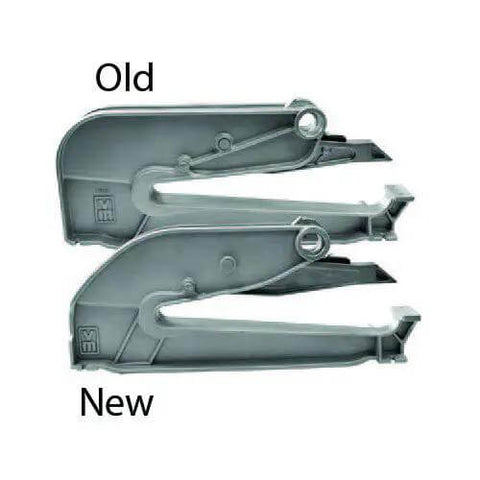 Comparison of old and new components of Metal Master 20 Siding Brakes 60 Series Contractor Model Pro Grade Built Tough Tool.