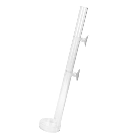 Top Drawer Aquarium Shrimp Feeding Dish And Suction Tube Dead Simple Bottom Long Reach Fish Tank Slick Transparent Acrylic Bowl