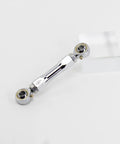 Chrome Shifter Linkage Rod Adjustable 4.0in To 5.5in For Harley V Twin Mid Control Bikes 1986 To 2025 Street Bob Low Rider S Softail Standard Dyna Aluminum 6061 T6 Chrome Plated, chrome rod