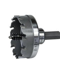 Heavy Duty Carbide Hole Cutter 2-1/2 Inch For Stainless Steel Mild Steel Iron Copper Brass Up To 5 mm Thick, side view