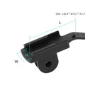 2 Pack Bike Light Mount Adapter Rail Slide On Type Bracket dimensions L36.9 x W15.7 x H1.7mm