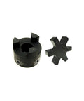 L Jaw Coupling Set L095 With Rubber Spider Insert For Half Inch Shafts Aftermarket Replacement Interchangeable With Lovejoy TB Woods Martin
