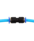 Push To Connect Quick Connect One Quarter Inch Tube Fitting Plastic Union Pneumatic Connector for air and water systems.