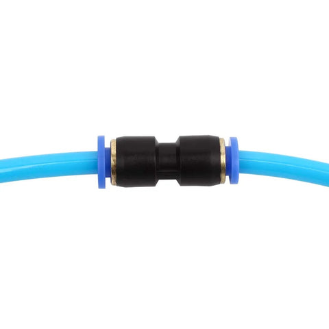 Push To Connect Quick Connect One Quarter Inch Tube Fitting Plastic Union Pneumatic Connector for air and water systems.