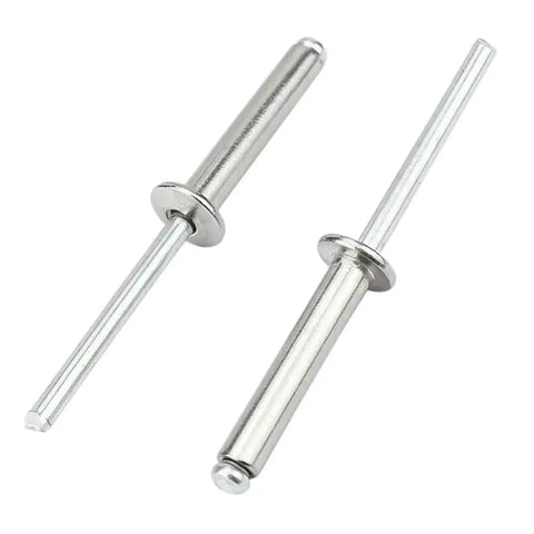 Heavy Duty Aluminum Blind Rivets 1/4 Inch By 1 Inch Dome Head Steel Mandrel 25 Pack Sheet Metal Gutter Door Repair Solid Workhorse Fasteners Ready To Nail Down Your Project Without A Sweat