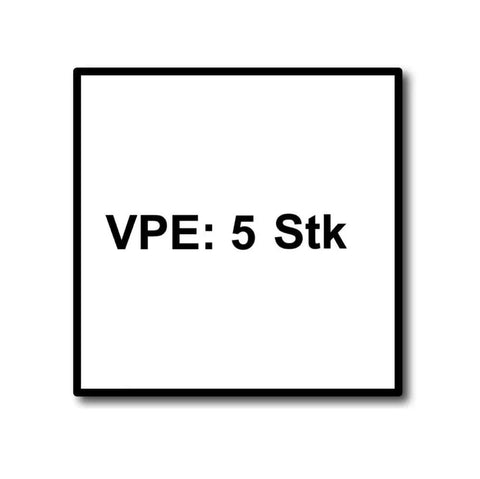 Text 'VPE: 5 Stk' refer to 5-pack size of Disposable Dust Liners For Drywall Sanding Open Face Design Fits CT Auto Clean