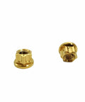 Beefy Aerospace Grade Titanium Nuts M6 M8 M10 M12 Hex Flange Bolts For Locomotive Motorcycle Bicycle Car Boat Brake Accessories Pack Of 5