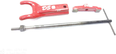 944 And 944S Boring Bar Clamp Kit With Foot Bridge T Bar Handle Nut For Vintage Boring Bar Systems Gearhead Friendly For Restoration Projects In Shop Or Garage NOS New Old Stock red clamp foot, bridge, and T-handle