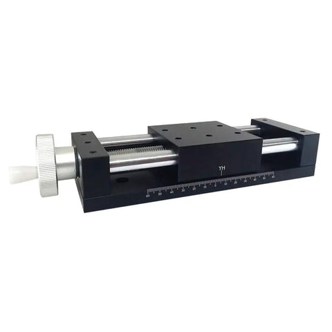 Manual Linear Stage With 150mm Travel And 80x80mm Table, Slick Optical Sliding Translation Stage For Precision Alignment, side view