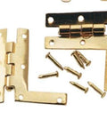 Gold Plated Brass HL Dollhouse Hinges Set Of 4 With 28 Nails For 1 To 12 Scale Mini Builds Working Tiny Door Hinges For Dollhouses