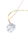 Kickass Mini RC Quadcopter Motor For DIY FPV Drones 1104 Brushless Micro Motor with wires and shaft, side view